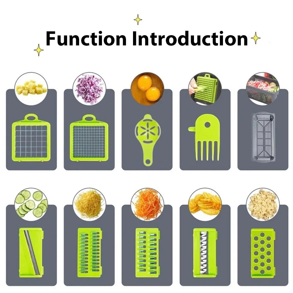 16 IN 1 Multifunctional Vegetable Chopper